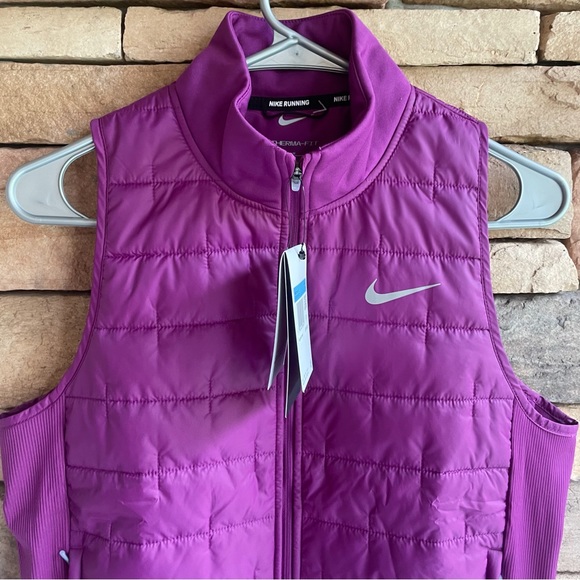 Nike purple fuchsia Therma-Fit Running Vest Medium NWT - Picture 5 of 11